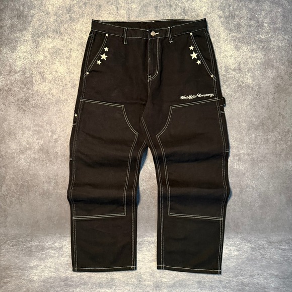 PacSun Other - PacSun x Ford Motor Company Mens Black Double Knee Carpenter Pants Stars Size 34